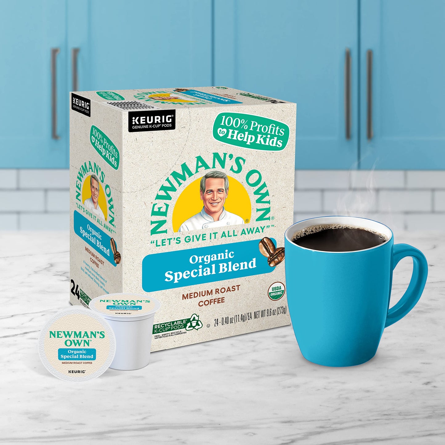 Newman's Own Organics Special Blend (Extra Bold), K-cups For Keurig Brewers, 24-Count Box (Pack of 2)