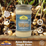 Asian Kitchen Ginger Cooking Paste 10.5oz (300g) Glass Jar ~ Vegan | Gluten Free | NON-GMO | No Colors | Indian Origin