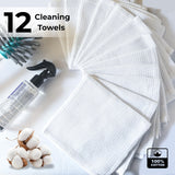 White Cotton Cleaning Rags For Housekeeping - Trapos Paños De Limpieza Reutilizables - Kitchen Bar Shop Towel Dish Mop Wash Cloth For House Dust