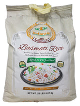 Zafarani Aged Basmati Rice Aromatic Extra Long Grain Rice from India 20 LB