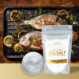 FREZZOR Flaky Sea Salt, 8.8 ounces of Premium Gourmet Sea Salt Flakes from New Zealand, 80 Minerals & Trace Elements, 100% All-Natural, Solar & Wind
