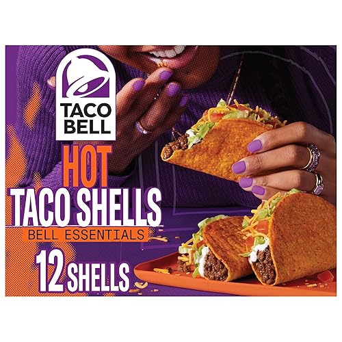 Taco Bell Hot Seasoned Flavor Crunchy Taco Shells, 12 ct, 4.8 oz Box