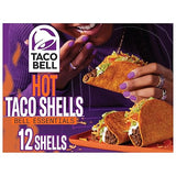 Taco Bell Hot Seasoned Flavor Crunchy Taco Shells, 12 ct, 4.8 oz Box