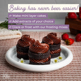 King Street Baking Co Chocolate Cupcake & Cake Mix - 7 Ingredient Box Mix With Dutch Cocoa - Makes 12 Cupcakes or 8 inch Sheet Cake - 1 Pack