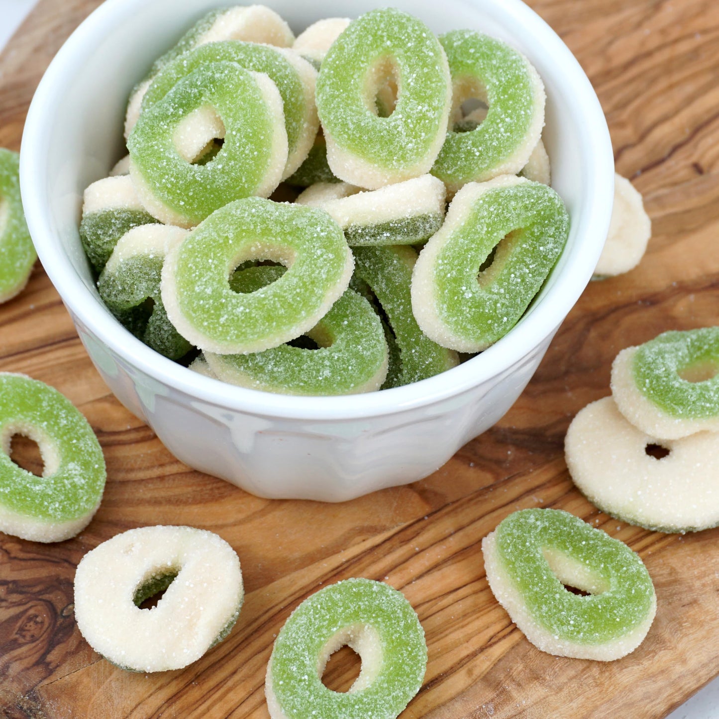 Apple Rings, 2.2 Pound Gummy Apple Rings Candy Bag, Apple Gummy Rings