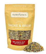 Flora Jane's Smoke & Brew - Balance Out Blend for Mental Support and Relaxation - Herbal Blend, Tea, and Bath Soak - Organic and Wildcrafted
