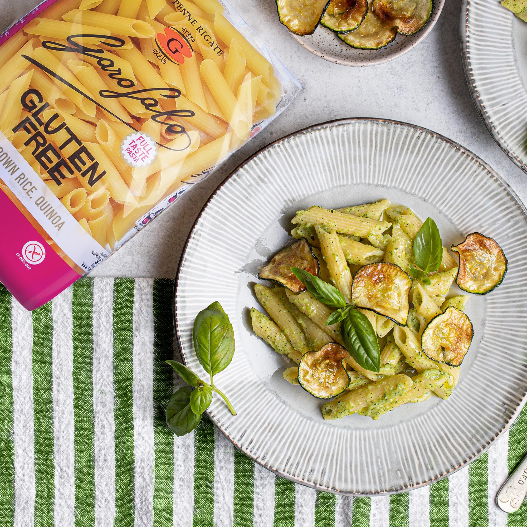 Garofalo - Premium Gluten-Free Penne Pasta, Italian Made, Corn, Rice, Potato & Quinoa Blend, Bronze-Drawn, Al Dente (2 pack)