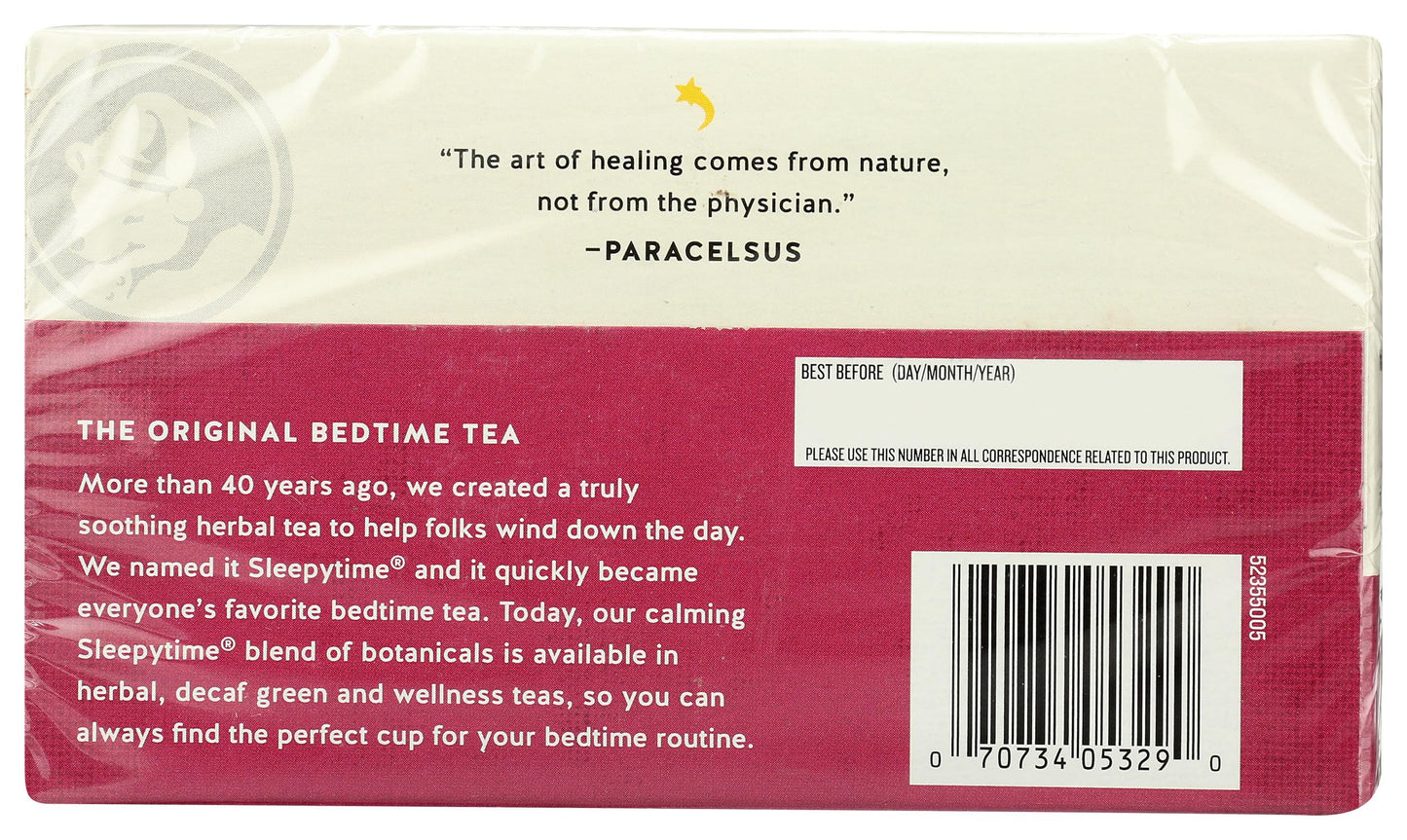 Celestial Seasonings Wellness Tea, Sleepytime Echinacea Complete Care, 20 Count Box