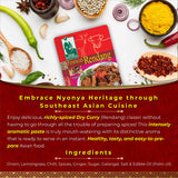 Mak Nyonya Instant Rendang Sauce For Beef/Chicken X4 Dry Curry Paste Authentic Rendang Instant Curry Sauce For Beef Chicken Vege Fish Seafood & Other