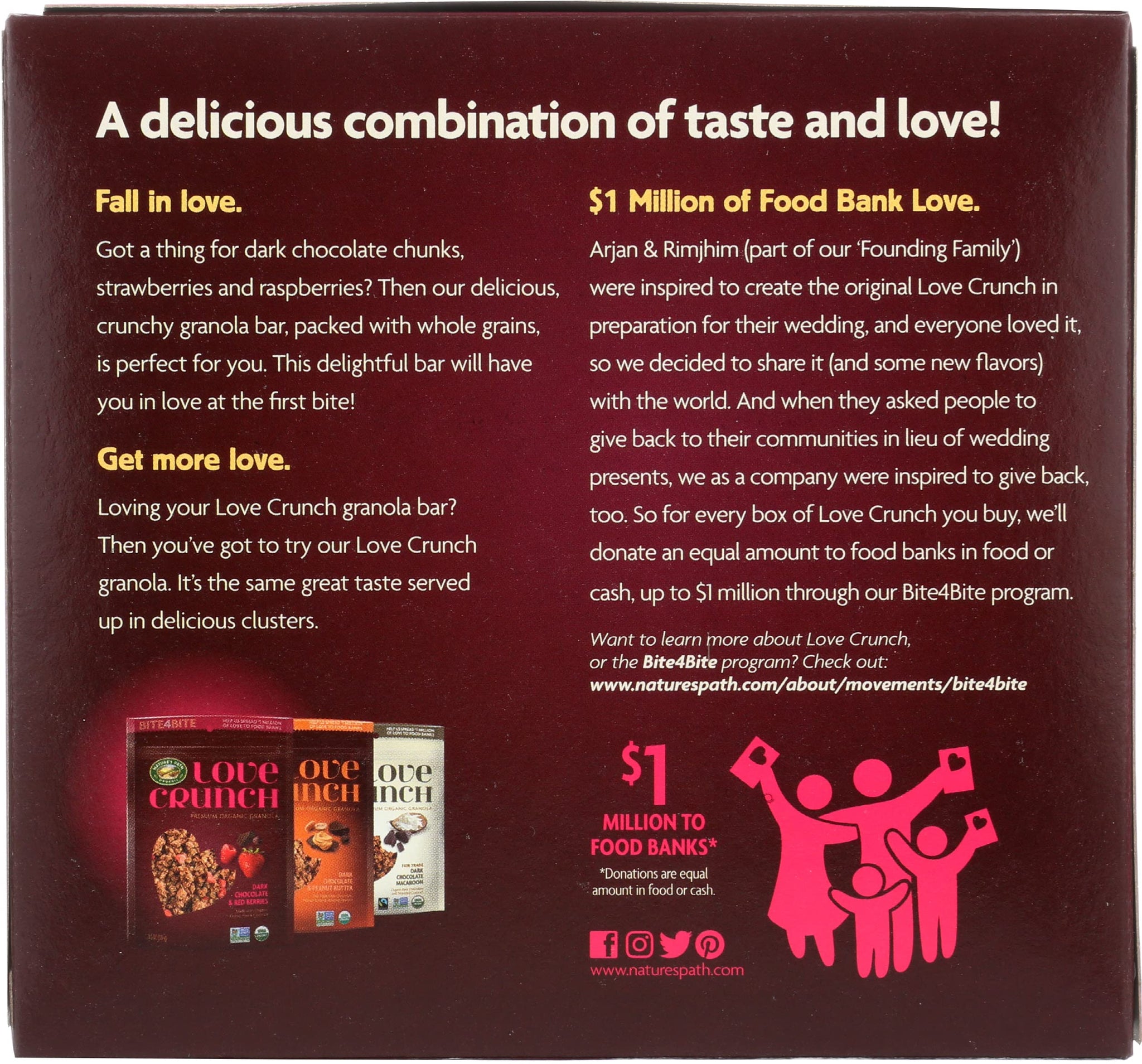 Natures Path bar Love Crunch Chocolate Red, 1.06 oz each, 6 Count (Pack of 1)