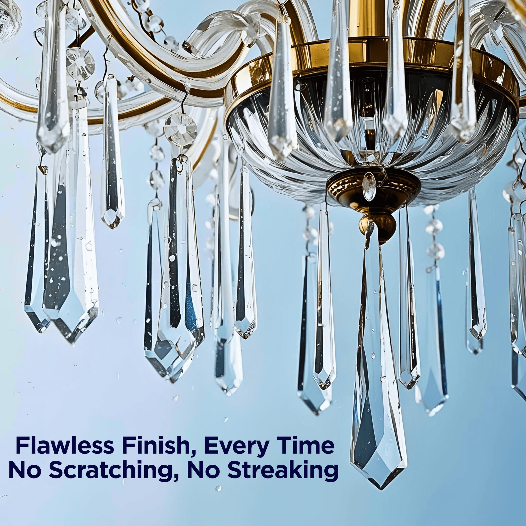 Sparkle Plenty Chandelier Cleaner Drip Dry Spray No Wipe - Dust Remover & Streak Free Glass Cleaner Spray for Chandeliers Crystals & Window Screen