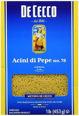 De Cecco Semolina Pasta, Acini Di Pepe No.78, 1 Pound