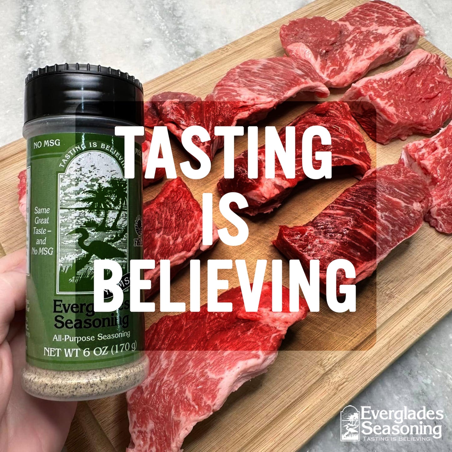 Everglades All Purpose Seasoning - No MSG, Unique Blend of Herbs & Spices - 6 oz
