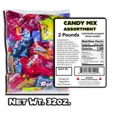 Candy Mix Variety Pack Bulk Assorted Chewy Individually Wrapped Bag of Candy for Pinata Stuffers, Goodie Bags, Birthday Parties, Kids' Treats & Party