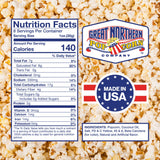8 oz Popcorn Packs Â- Pre-Measured, Movie Theater Style, All-in-One Kernel, Salt, Oil Packets for Popcorn Machines by Great Northern Popcorn (24 Case)