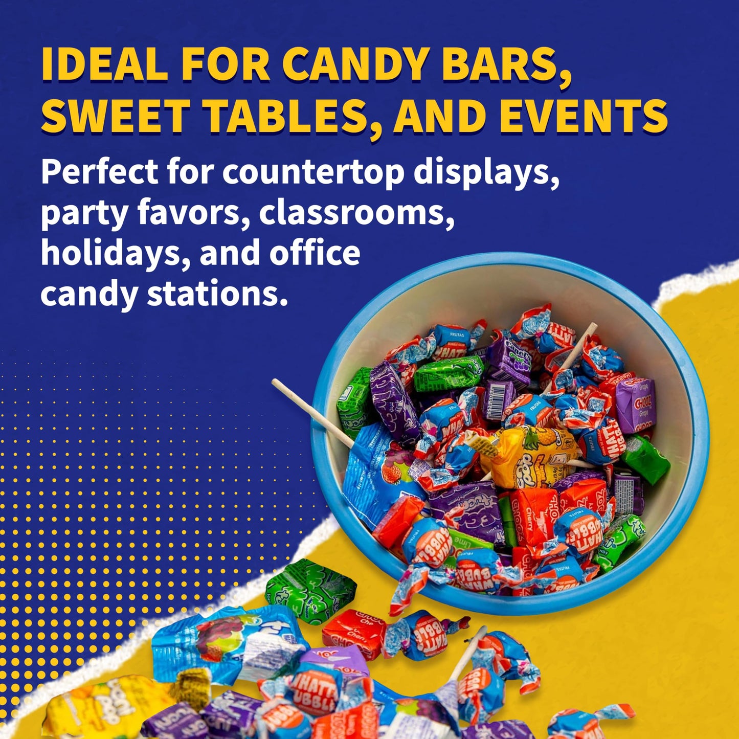 Canel’s Mexican Candy Mix Bag, Assorted Candy with Fruit Chews, Gum, Lollipops, Cherry Sours, and Jelly Beans, for Parties and Sharing, 3.5 Pound Bag