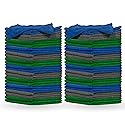 Pinnacle Mercantile Microfiber Cleaning Cloths Extra Large 16x16in Pack of 48 Highly Absorbent Lint Free Streak Free Non-Abrasive Clean Wet or Dry