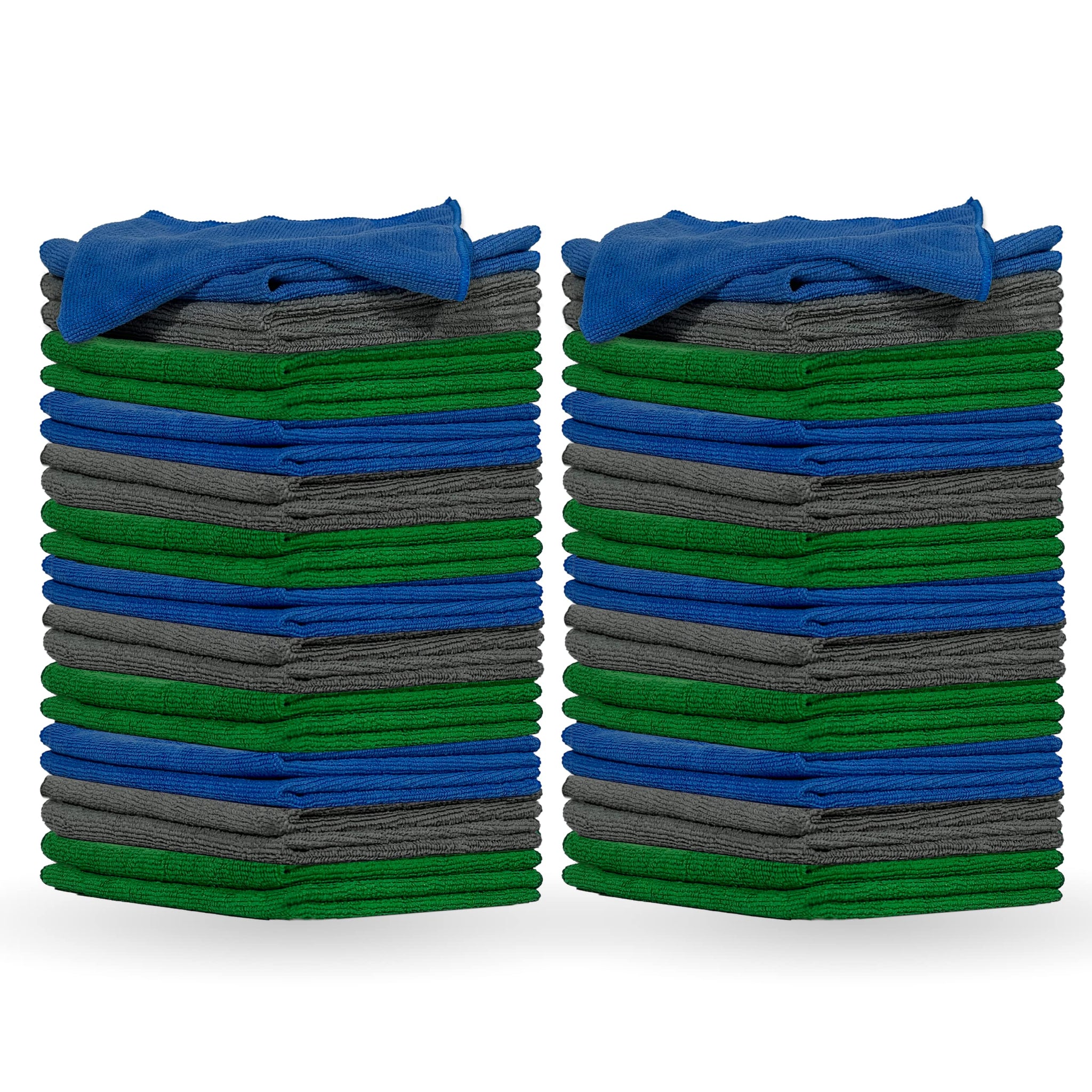 Pinnacle Mercantile Microfiber Cleaning Cloths Extra Large 16x16in Pack of 48 Highly Absorbent Lint Free Streak Free Non-Abrasive Clean Wet or Dry