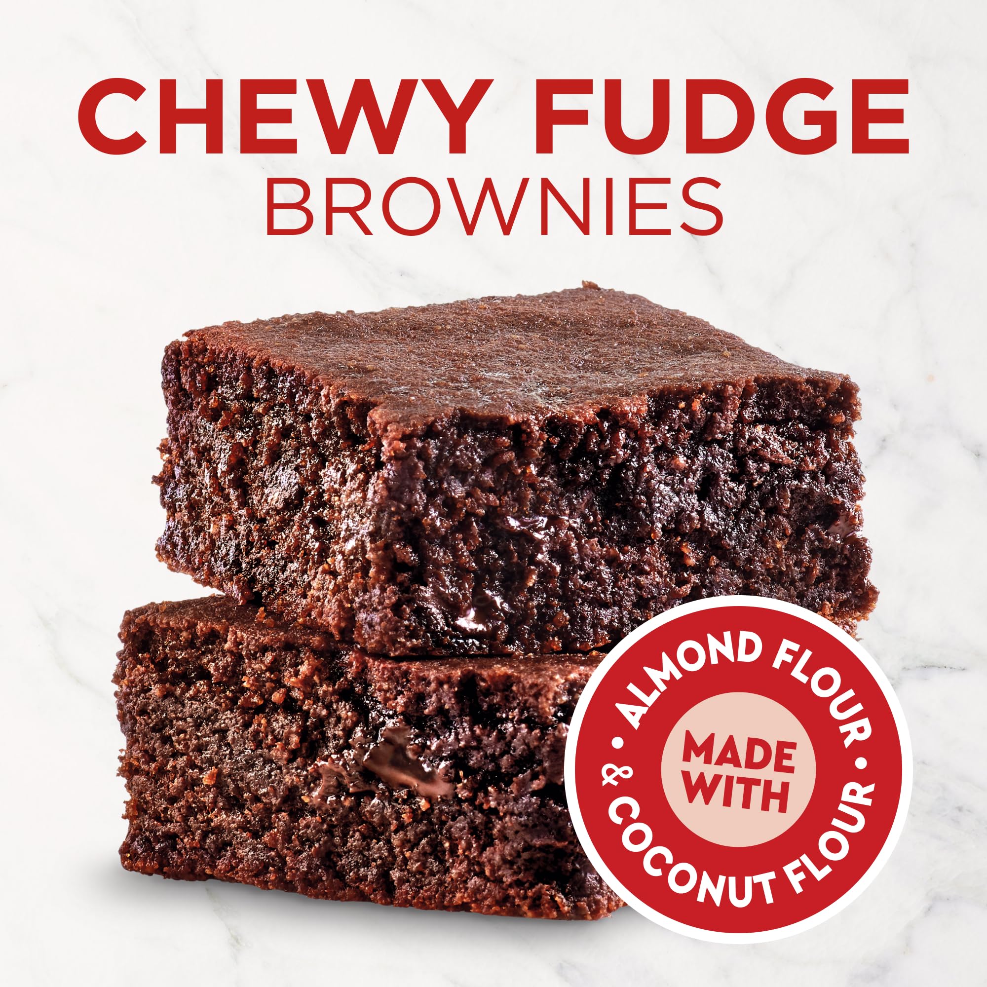 Duncan Hines Keto Friendly Brownie Mix, Chewy Fudge, Zero Added Sugar, Gluten Free, 10 oz.