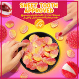 Asia Trans Lychee Gummies with Li Hing Mui Plum Powder | Hawaiian Favorite | Sweet & Sour Soft Gummy Candy