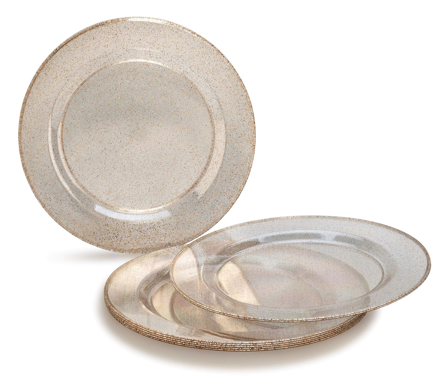 " OCCASIONS " 320pcs set (40 Guests)-Heavyweight Wedding Party Disposable Plastic Plate Set -40 x 10.5'' + 40 x 7.5'' + Silverware + Cups + Napkins