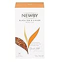 Black Tea & Ginger - 25 Individually Wrapped Tea Bags - Bold & Warming Blend by Newby Teas
