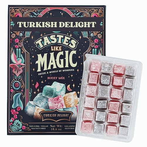 Turkish Delight, Berry Mix, Vegan, Gluten Free, Non-GMO, 10.6 oz Strawberry, Raspberry, Blackberry, Blueberry Turkish Delight
