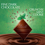 Lindt EXCELLENCE Crunchy Mint Cookie Dark Chocolate Candy Bar, Dark Chocolate with Mint Cookie Pieces, 3.5 oz. Bar