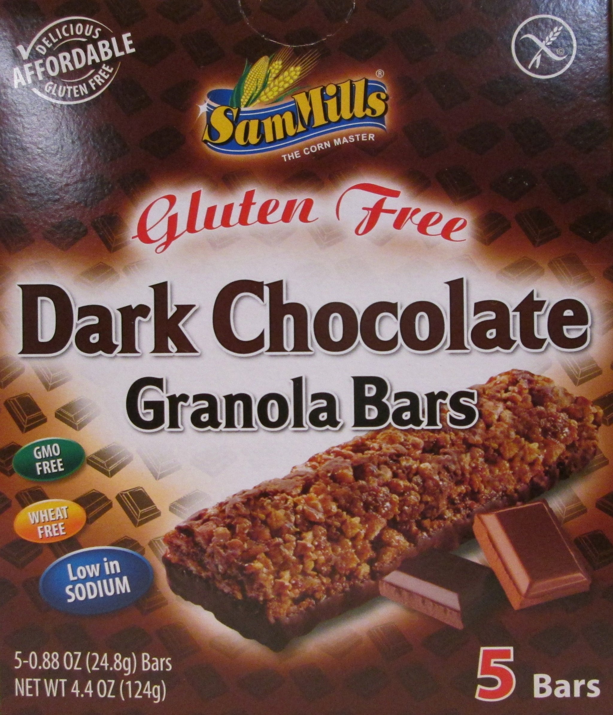 Sam Mills Bar Granola Gf Choc Dark