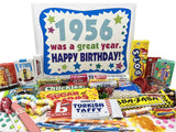 RETRO CANDY YUM ~ 1956 70th Birthday Gift Box of Nostalgic Candy from Childhood for 70 Year Old Man or Woman Born 1956