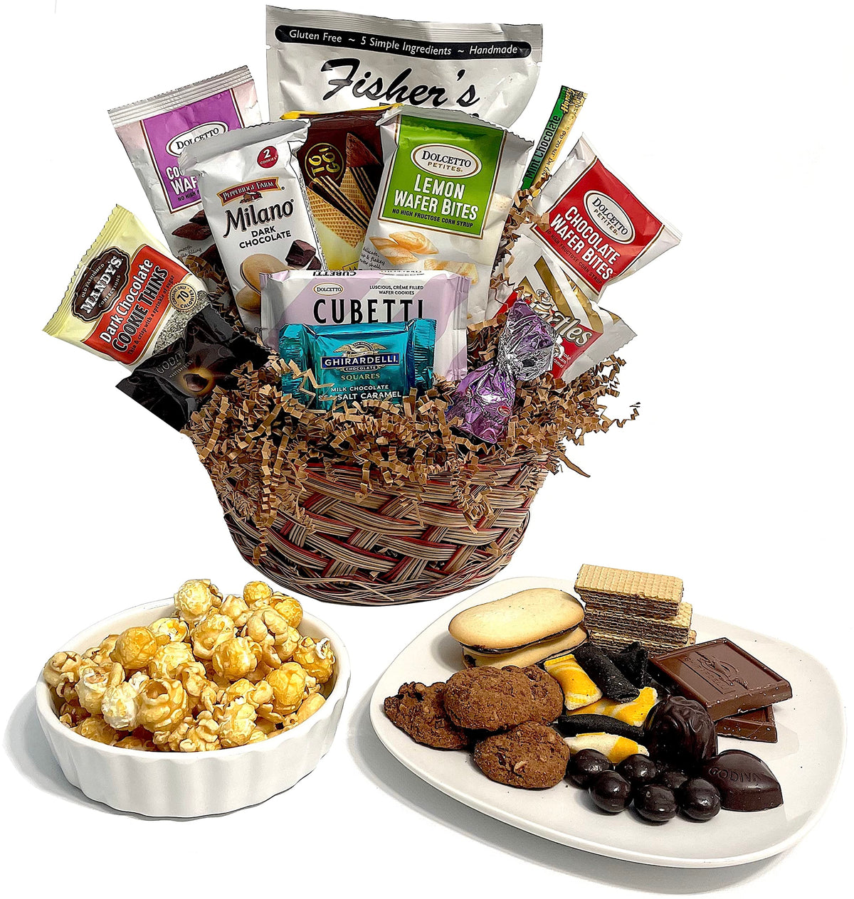 Easter Gourmet Gift Basket with Chocolate, Cookies, Candy, and Snacks. Hand-Crafted with premium foods for Kids, Men, Women, Friends, Family,