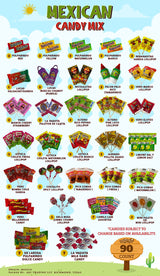 Mexican Candy Assortment Snacks Pack - Variety of Spicy, Sweet, and Sour Candies, Includes Lucas Candy, Pelon Pelo Rico, Pulparindo, Rellerindo, by