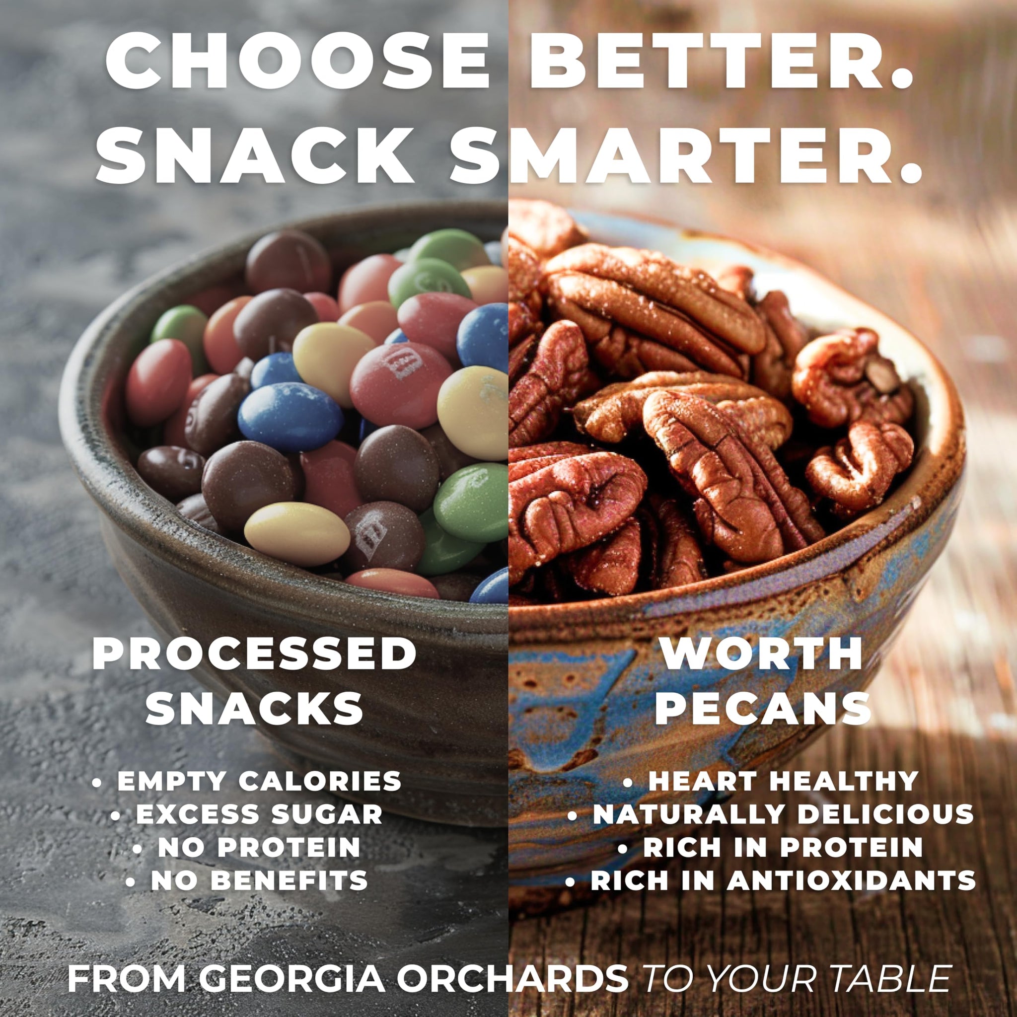 Worth Pecan Company Georgia Pecans 7 Pound Bulk Bag - Raw Nuts In?Shell, Whole Pecans in Shell, Natural and Unprocessed Snack, Baking & Gifting |