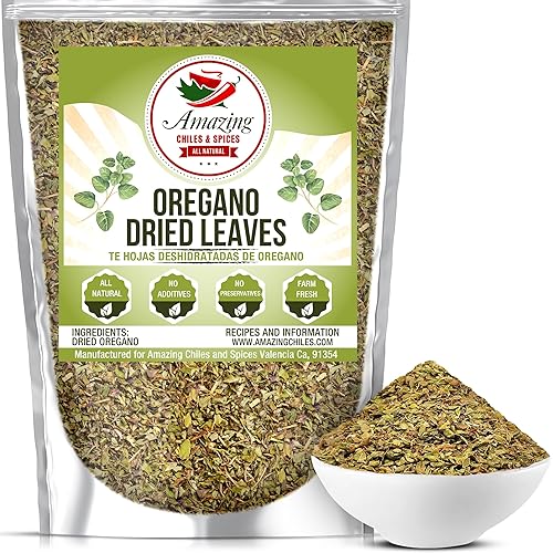 Dried Oregano Leaves, 4 oz, Fresh Dry Herb for Cooking and Baking, All Natural and Farm Fresh, No Preservatives, Traditional Mediterranean by Amazing