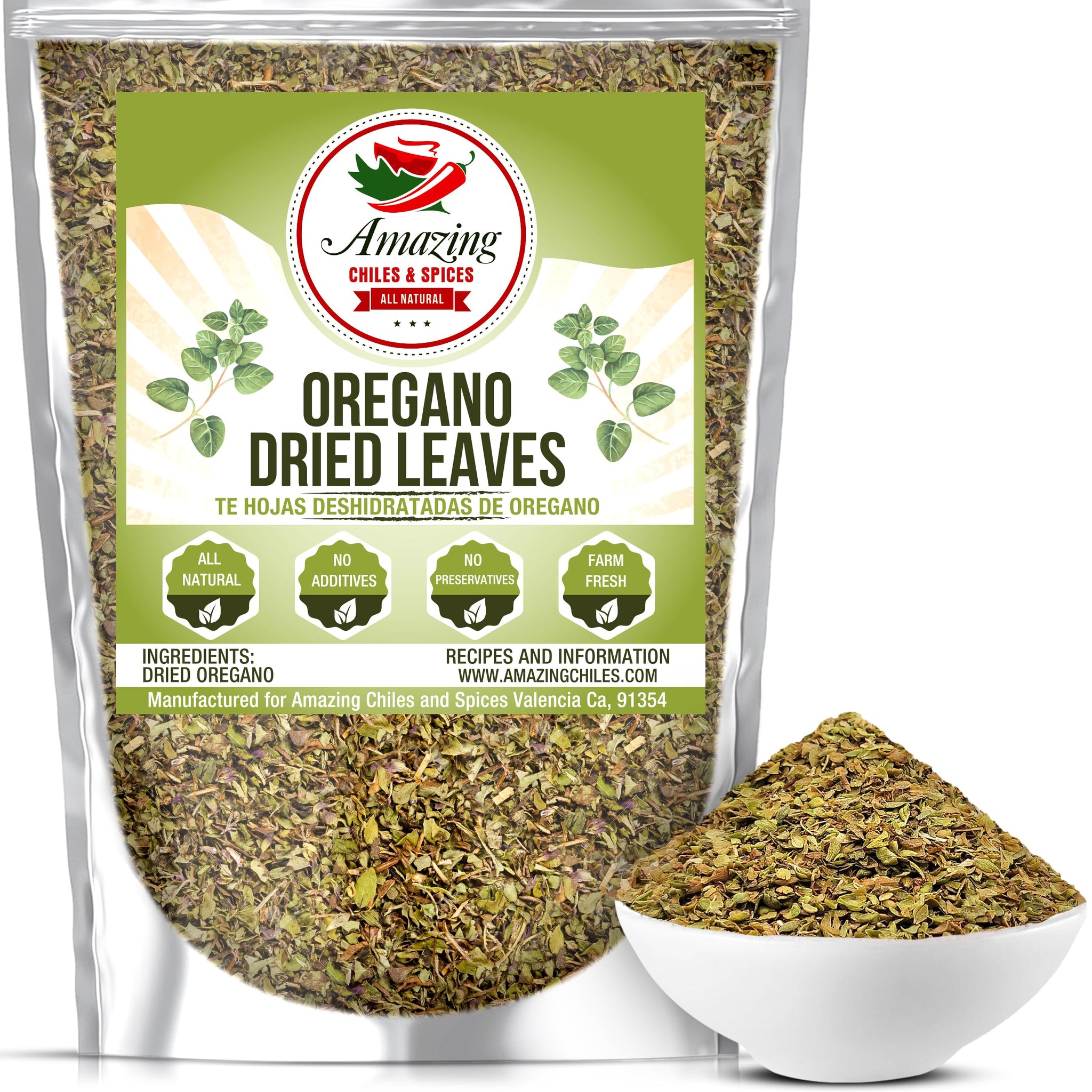 Dried Oregano Leaves, 4 oz, Fresh Dry Herb for Cooking and Baking, All Natural and Farm Fresh, No Preservatives, Traditional Mediterranean by Amazing