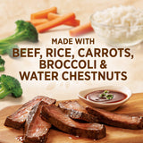Healthy Choice Cafe Steamers Beef Teriyaki, Convenient Microwave Meal Made With No Preservatives, Frozen Meal, 9.5 OZ Bowl
