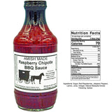 Amish Made BBQ Sauce 16 oz. Jar 2pack (Raspberry Chiptole)