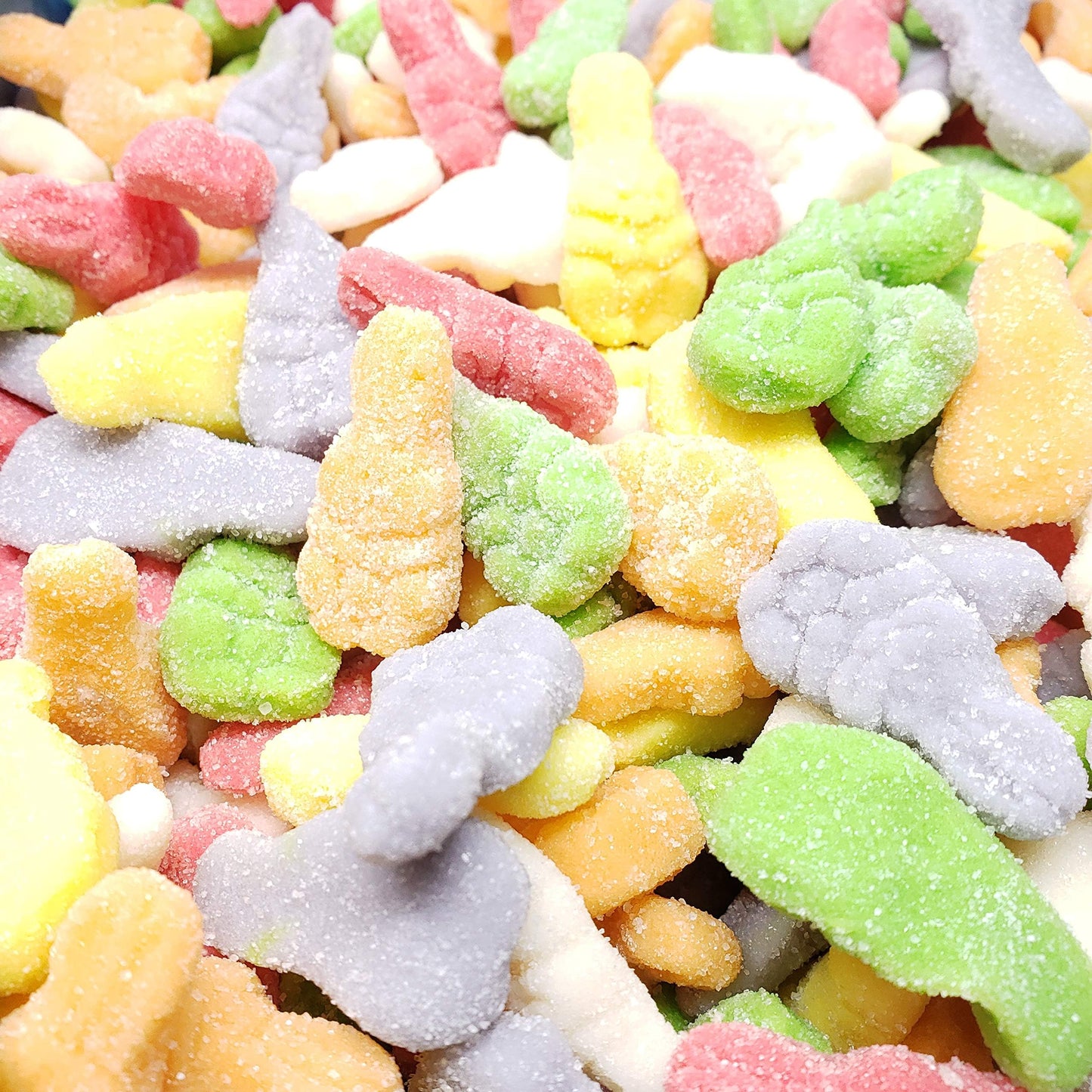 Candy Retailer Sugar Sanded Gummi Bunnies 1 Lb