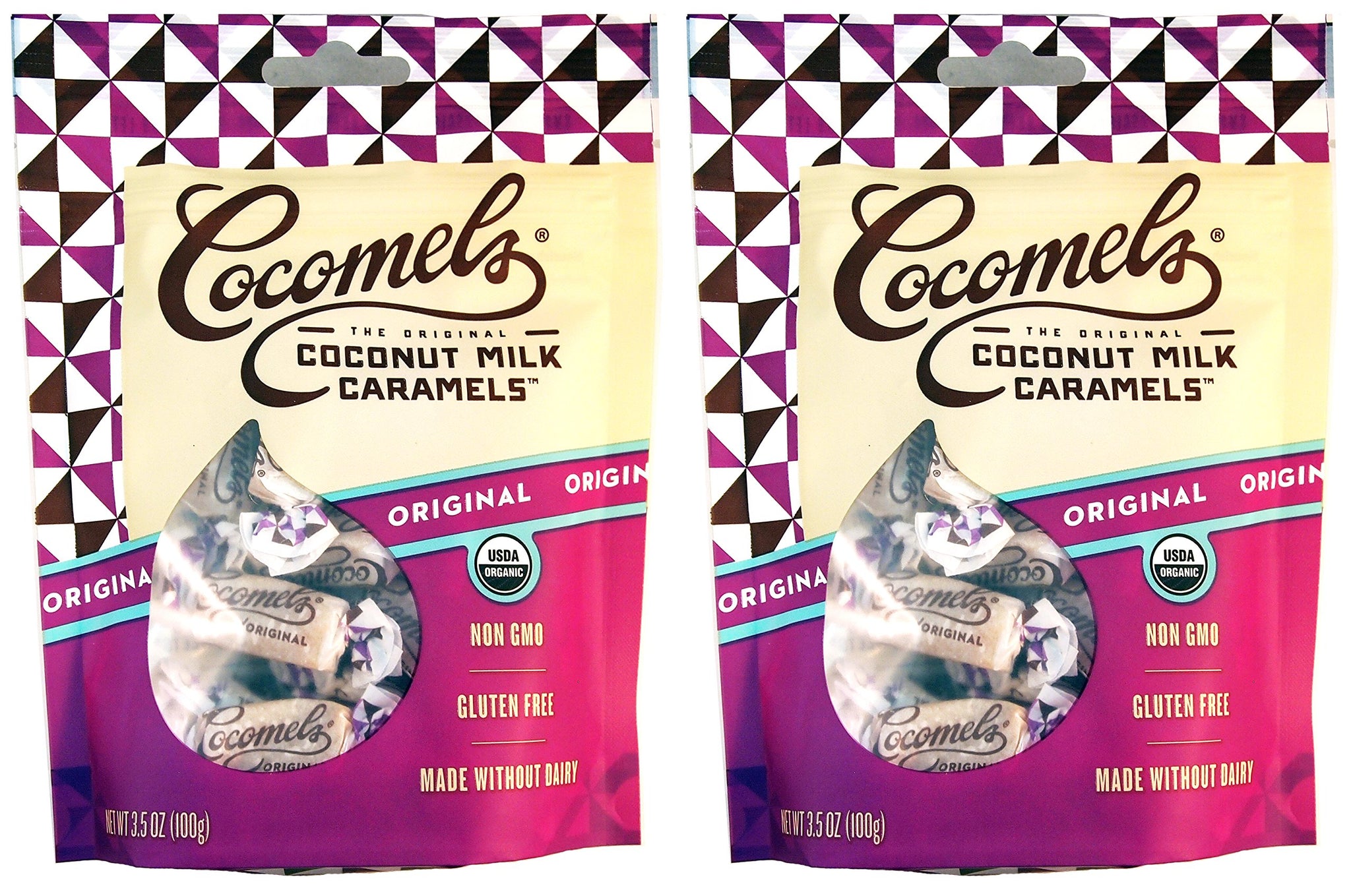 Cocomels Coconut Milk Caramels - Organic, Kosher, NON-GMO, Vegan - Made Without Dairy - Original 2 Pack