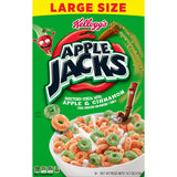 Kellogg's Apple Jacks, Breakfast Cereal, Original, Good Source of 8 Vitamins and Minerals, Large Size, 14.7oz Box
