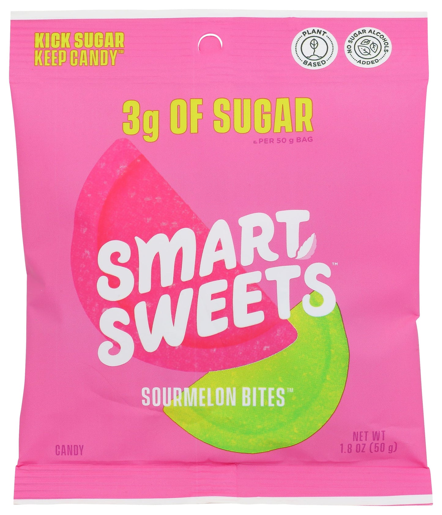 Smart Sweets, Sourmelon Gummy Bites, 1.8 Ounce
