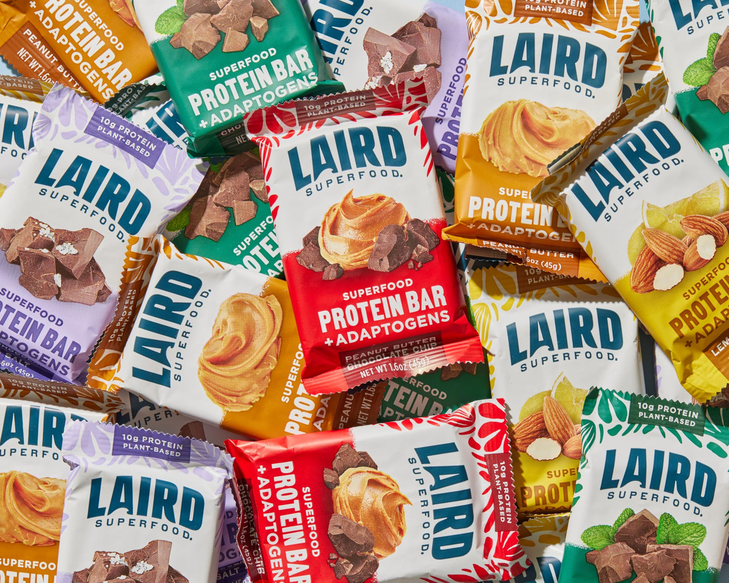 Laird Superfood Functional Protein Bars - Protein Bar but Better with Real Ingredients, Functional Mushrooms 10g Plant-Based Protein, 6g Fiber
