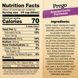 Prego Alfredo Sauce with Roasted Garlic and Parmesan Cheese, 22 Oz Jar