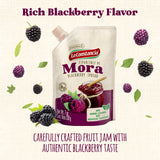 La Constancia Blackberry Spread and Fruit Jam Rich Sweet Black Berry Flavor for Toast Yogurt Desserts and Cheese Boards, 7 oz (Pack of 1)