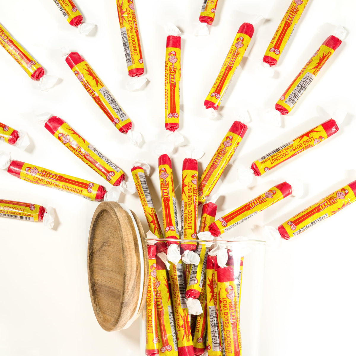 Smarty Stop Long Boys Coconut Caramel Chewy Candy Individually Wrapped (3 Pound (Pack of 1))