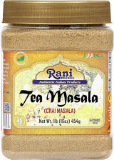 Rani Tea (Chai) Masala Indian Spice Blend 16oz (1lb) 454g Bulk PET Jar ~ All Natural | Vegan | Gluten Friendly | Salt & Sugar Free | NON-GMO | No