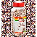 Bakers Choice Rainbow NonPareils, Cake and Toppings Non Pareil Sprinkles Gluten Free - Dairy Free - Kosher - 12 Ounce.