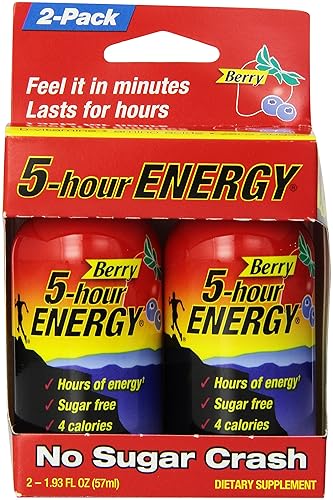 5-hour Energy, Berry Flavor, 2-ct, 1.93 fl oz