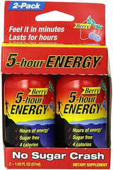 5-hour Energy, Berry Flavor, 2-ct, 1.93 fl oz