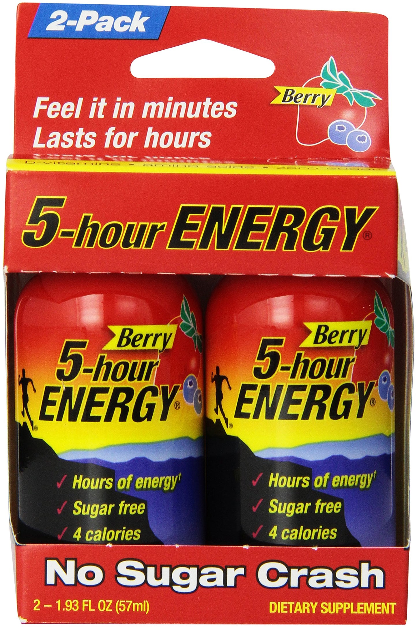 5-hour Energy, Berry Flavor, 2-ct, 1.93 fl oz